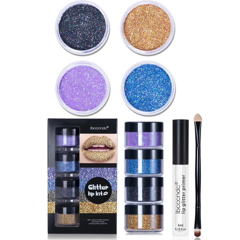 Kit de brillo de labios de larga duración con base para labios, maquillaje de labios