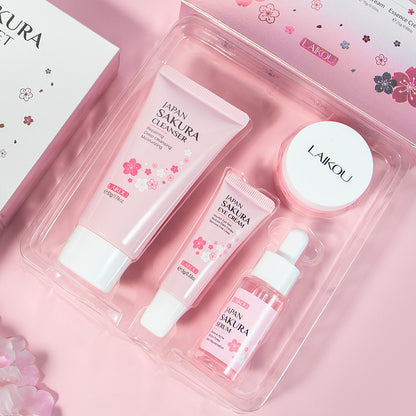 Sakura Skin Care Set Juego de 4 piezas Crema limpiadora para ojos Crema facial