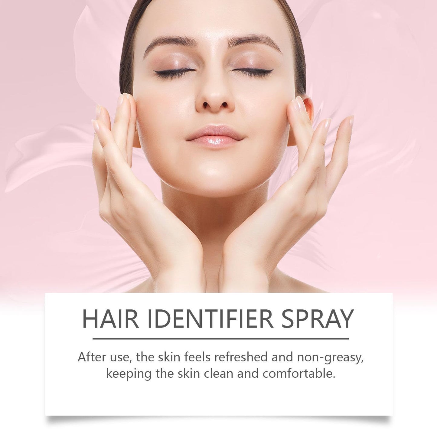 Spray identificador de cabello para afeitado facial