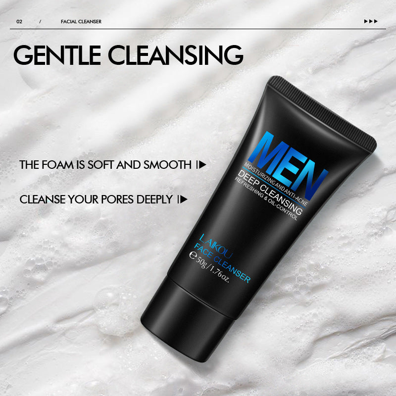 Skincare Facial Cleansing Exfoliating Cleanser for Men 50g